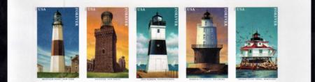 US 5621a Modern Imperf Lighthouses Strip