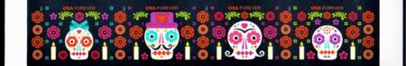 US 5640-43b Modern Imperf Day Of The Dead Strip