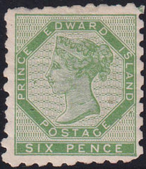Prince Edward Island 3 Mint LH VF Tiny Thin Spot Lovely Stamp!