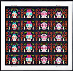 US 5640-43b Modern Imperf Day Of The Dead Sheet