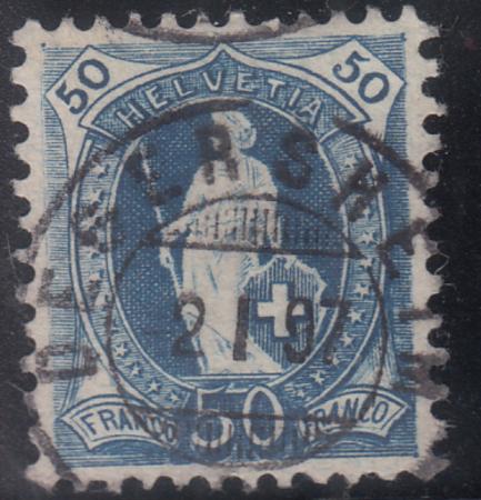 Switzerland 86A Used VF-XF 11 1/2 x 11, Control Mark II