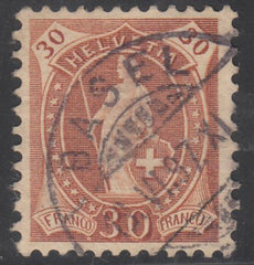 Switzerland 95 (SBK 68D) Used XF Beautiful!