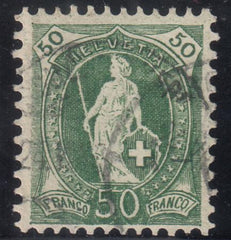 Switzerland 96 (SBK 74D) Used F-VF 11 1/2 x 11 Green