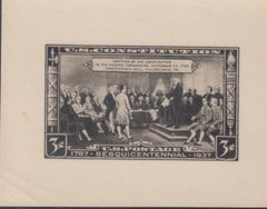 US 798 Essay 3 ct. Constitution Large Size Photo Essay Inscriptions Very Different From Issued