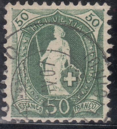 Switzerland 109 (SBK 90A) Used F-VF 11 1/2 x 11, White, Wmk