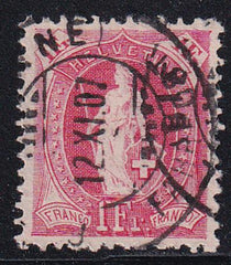 Switzerland 110a (SBK 91C) Used XF 11 1/2 x 12, White, Wmk Rare So Nice