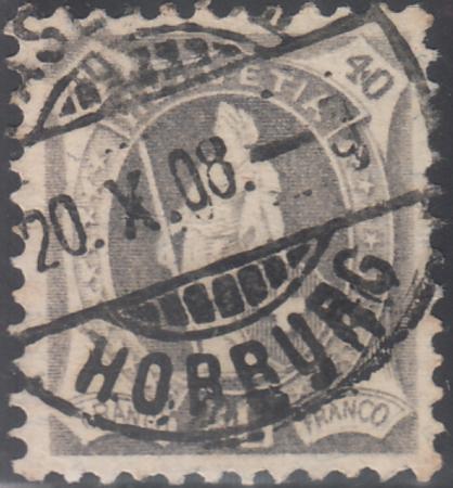 Switzerland 122 (SBK 97A) Used XF 11 1/2 x 12 Granite Scarce So Nicely Centered