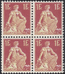 Switzerland 135a/144a Mint NH VF Scarce Complete Set Of Blocks