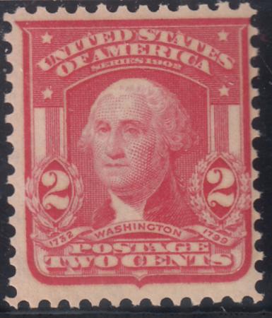 US 319 Bureau & Regular Issues Mint NH F-VF Pale Scarlet Shade