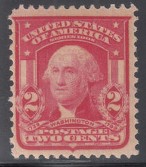 US 319Fi Bureau & Regular Issues Mint LH F-VF Carmine Type II