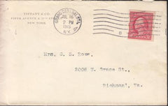 US 409 FDCS Shermack III NY July 16, 1915 Tiffany + Co. VF Stamp + Cover