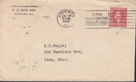 US 533 FDCS Shermack III F-VF Stamp + Cover, Trimmed At Right. Chicago July 20,1920