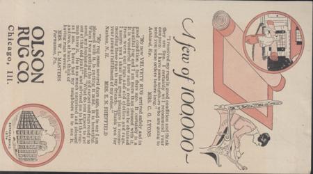 US 575 FDCS Chicago Precancel Shermack III VF Stamp On Edge, Flow Cover Due To Very Heavy Contents Still Present. Olsen Rug Advertising 5 Pieces, Mostly Multicolor Incl. Spectacular Piece Allowing You To Compare Rug Sample Colors On Your Floor!