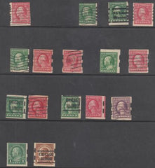 US Early Commemoratives Collection of 15, Diff Used Singles, Generally F-VF