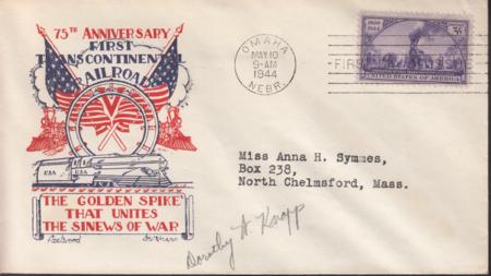 US 922 FDCs Omaha Fleetwood/Knapp Printed Cachet Autographed By Dorothy Knapp. Ex Wally Knapp. Unique!
