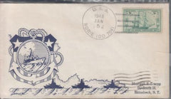 US 951 FDC On 1/5/48 USS Borie Knapp Printed Cachet Addressed To Maxwell R. Knapp, Rhinebeck NY. Ex Wally Knapp. Unique!