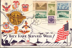 US 929/40 FDC Fleetwood/Knapp Multicolor Combo FDC With Plate # Singles. Very Unusual! Ex Wally Knapp Collection