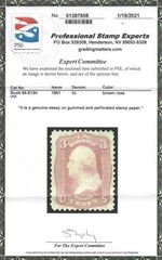 US 65-E15h Essays and Proofs Mint LH PSE Cert