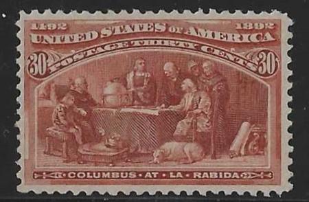 US 239 Early Commemoratives F-VF Mint LH Fresh OG
