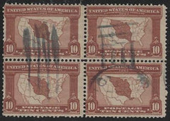 US 327 Classic To Modern Avg-F Used Block of 4