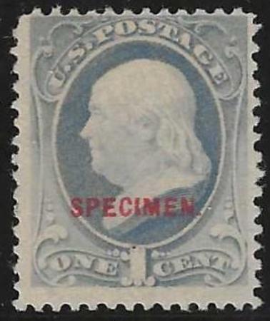 US 206 Specimen F+ Mint Specimen Overprint, No Gum