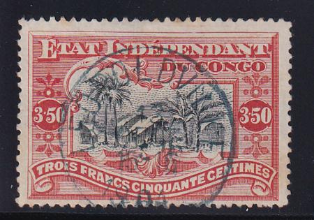 Belgium Congo 29 Used F-VF S-O-N Leopoldville 1904 Cancel