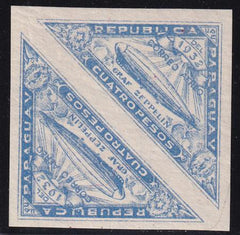 Paraguay 1931 C74a Mint LH Imperf Pair, Signed Sanabria Underpriced!