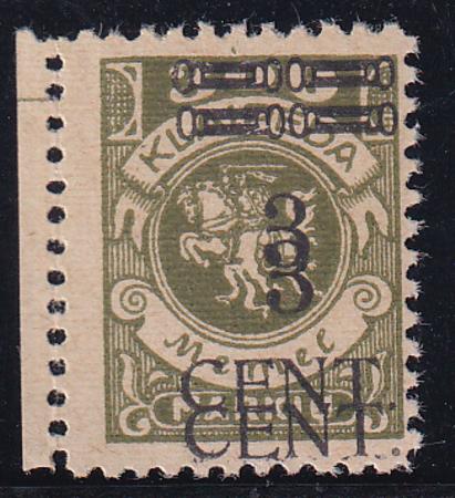Memel N54a Mint NH F-VF Double Surcharge - Rare!