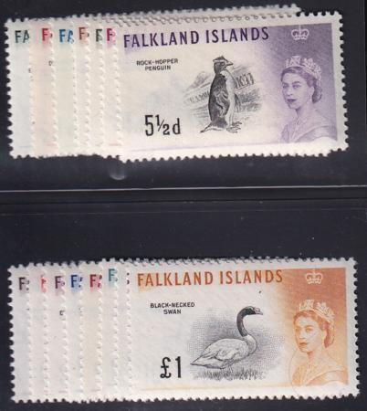 Falkland Islands 128-42 Mint NH VF