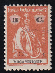 Mozambique 172a Mint NH F-VF Denominction + Country Doubled, 2nd Light 1/2" Higher - Unpriced In Scott