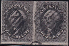 US 17 Used F-VF Horiz. Pain - 4 Margins, Into Frame Line At Top