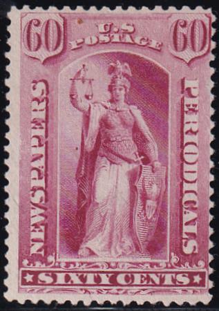 US PR86 Newspaper Mint Just F No Gum Deep Shade