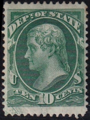 US O62 Officials Mint VF Jumbo Top + Bottom. Printing Offset On Face AT LL Quadrant, Shows Part Of Design, Needs Further Study