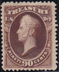 US O82 Officials Mint F-VF Very Faint Vertical Crease Visibl In Fluid Only