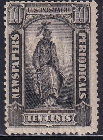 US PR62 Newspaper Stamps Mint H F Crackly OG, Gum Crease