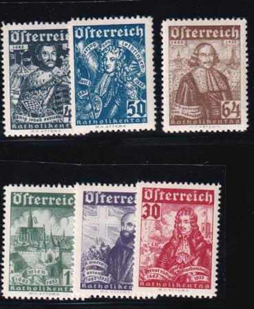 Austria B112-17 Mint NH VF