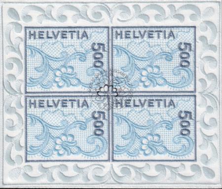Swiss 1075a -2000 Embroidery M/S of 4 w/ FD Cancel