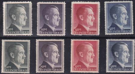 Germany 1M-5M Hitler Heads NH F-VF Set of 8