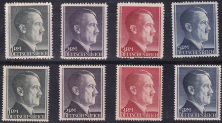 Germany 1M-5M Hitler Heads NH F-VF+ Set of 8