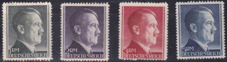 Germany 1M-5M Hitler Heads NH F-VF+ Set of 4