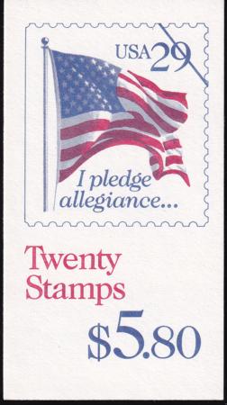 US Booklet BK197 Mint NH XF 11x10, Low Gloss Gum, Plate #4444