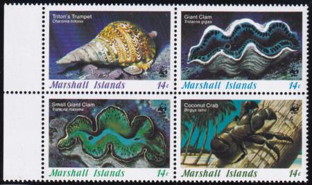 US 110-13 Trust Territories Marshall Islands NH VF Marine Invertebrates