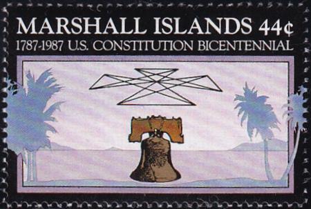 US 143-51 Trust Territories Marshall Islands NH VF U.S Constitution Bicentennial