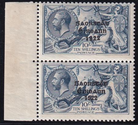 Ireland 79a Mint NH F+ Left Margin Setenent Pair Wide + Narrow Dates