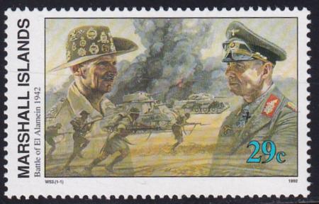 US 326(W53) Trust Territories Marshall Islands WWII Anniversaries NH VF Battle Of El Alamein