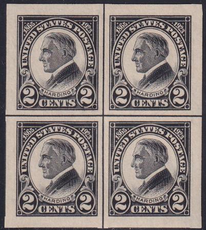 US 611 Modern Mint LH XF-Superb Jumbo Center Line Block