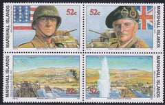 US 467-70(W60) Trust Territories Marshall Islands WWII Anniversaries NH VF Sicilian Invasion