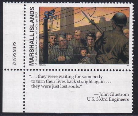 US 512(W94) Trust Territories Marshall Islands WWII Anniversaries NH VF Concen. Camps Liberated