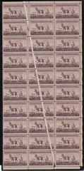 US 1078 Mint NH VF-XF Block Of 30, Pre-Printing Paperfold
