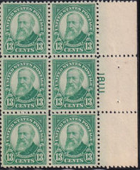 US 622 Modern Mint NH VF-XF Right Plate Block Of 6, Fresh NH But Single Toning Speck On Reverse Of 1 Stamp